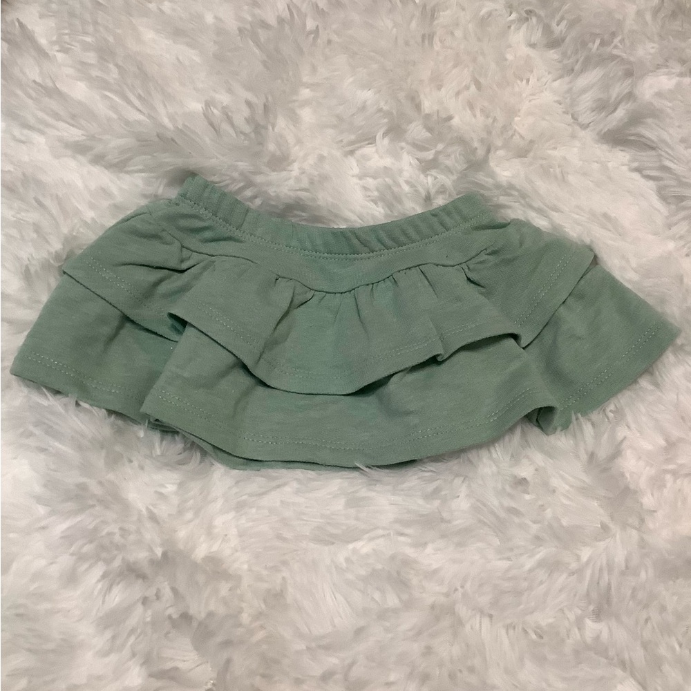 Adorable Baby Girl Skirt in Teal Green Size 0-3 Months